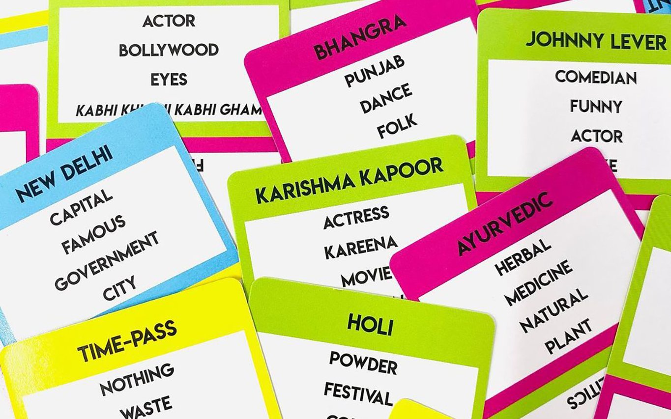 Desi Chaat Indian Game Indian Taboo House Of Timepass Indian Taboo Desi Game Desi Idea Desi Wedding Indian Wedding Eid Game Ramadan Game
