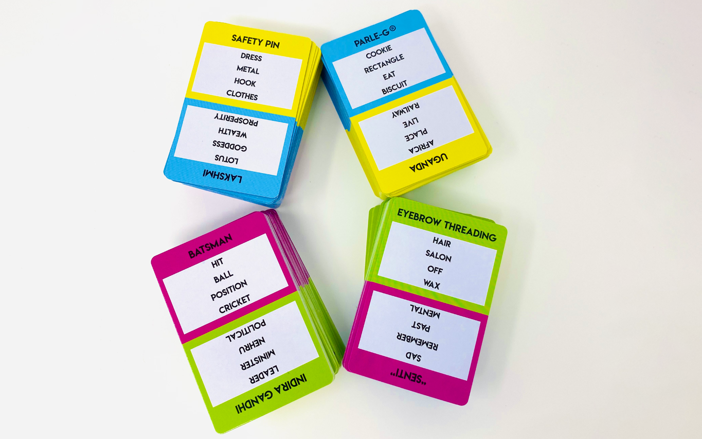 Desi Chaat Indian Game Indian Taboo House Of Timepass Indian Taboo Desi Game Desi Idea Desi Wedding Indian Wedding Eid Game Ramadan Game
