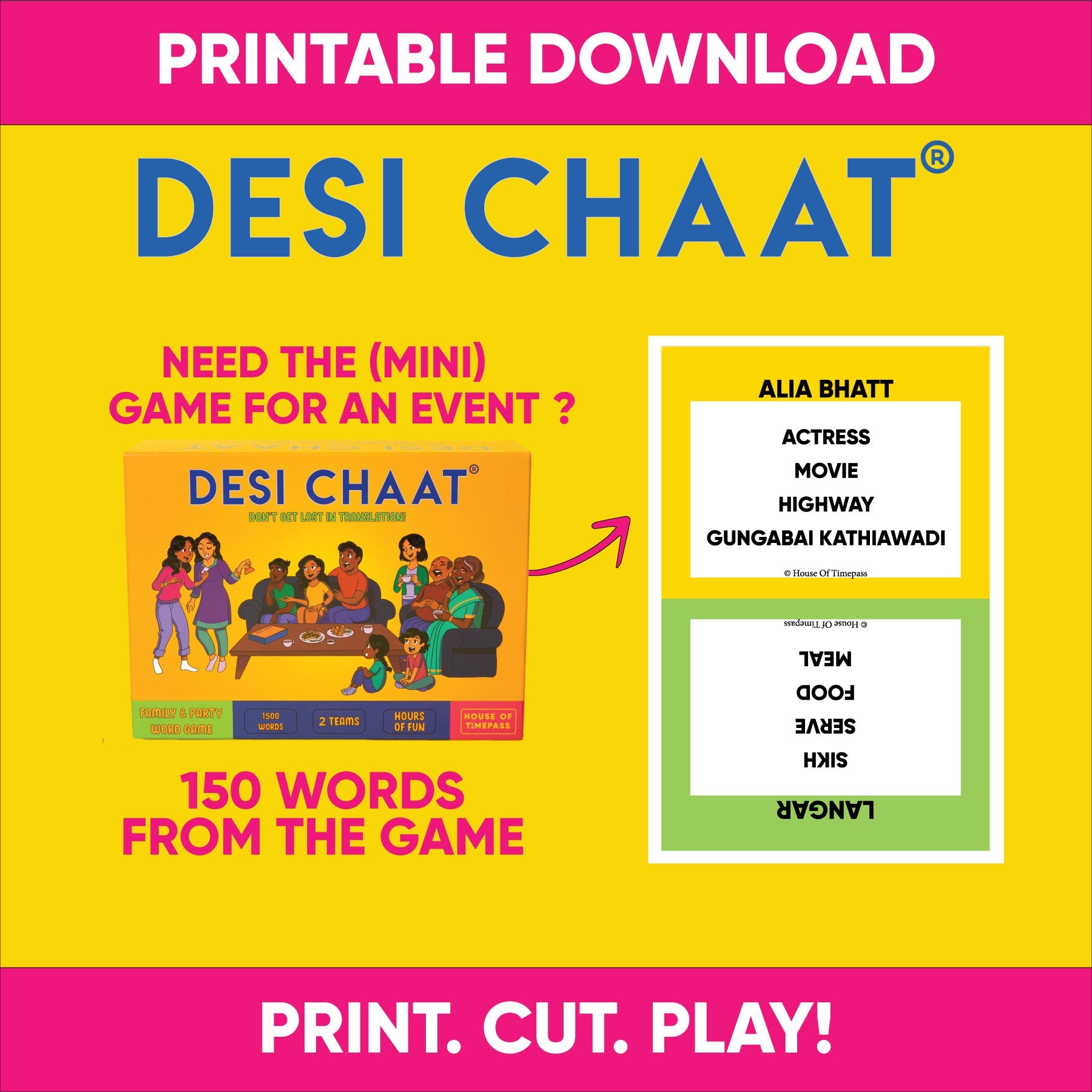 Desi Chaat Mini I Digital Version I 150 Words