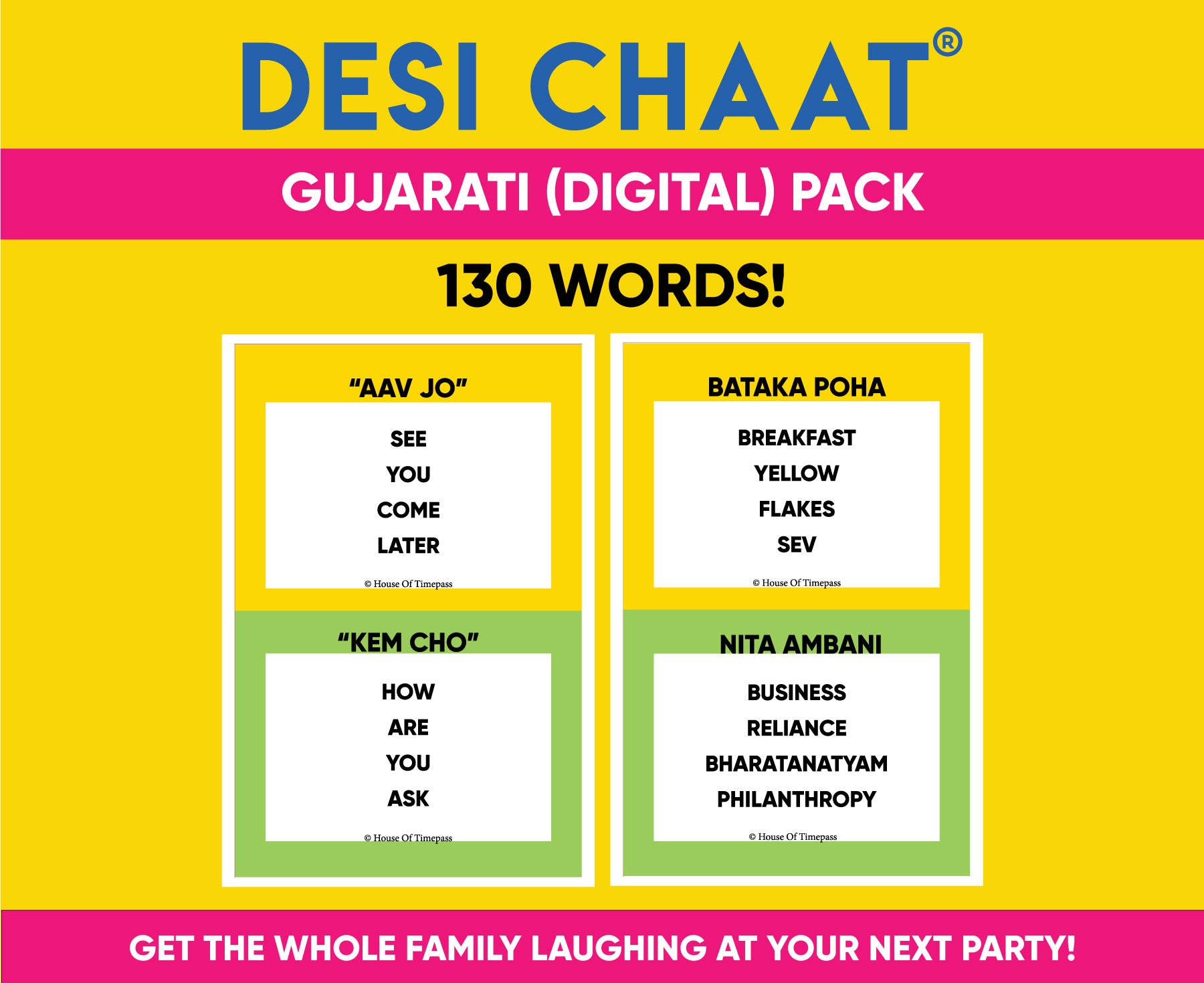 Gujarati Pack I Digital Version I 130 Words