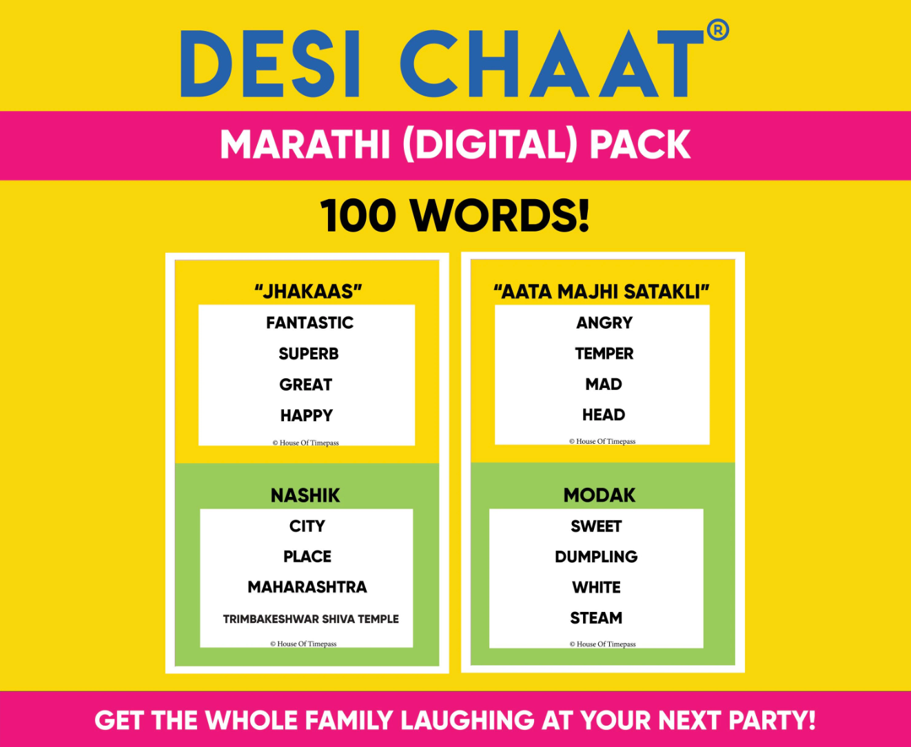 Marathi Pack I Digital Version I 100 Words